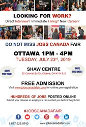 Ottawa Job Fair - July 23rd,  2019